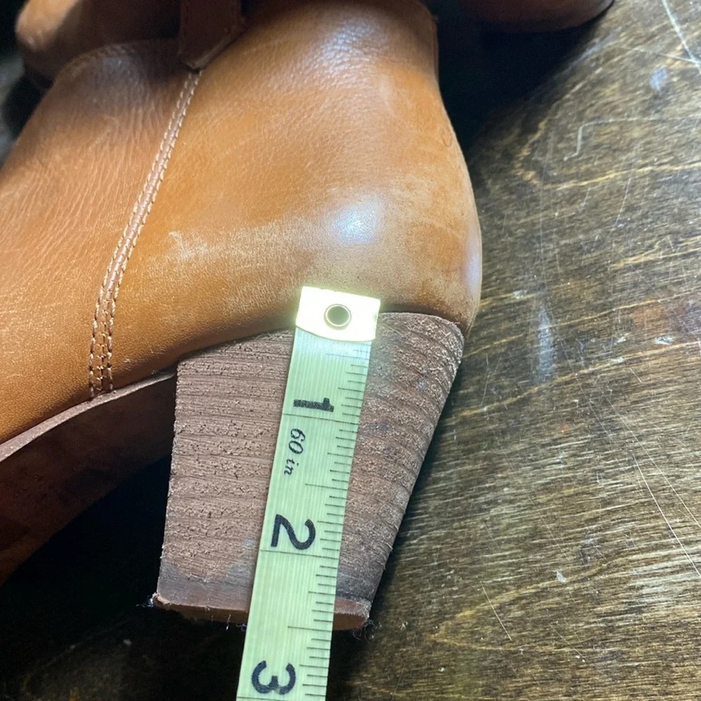 Madewell Billy Boot Size 8 Leather English Saddle Ankle F5044 - Picture 11 of 14